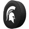 Michigan State University Tire Cover - Size M - (25.5"x8") on Black Vinyl view 2