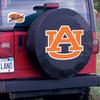 Auburn University Tire Cover - Size A (34"x8") on Black Vinyl view 2
