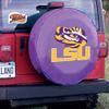 Louisiana State University Tire Cover - Size Y - (32.25"x12") on Purple Vinyl view 2