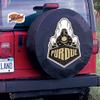 Purdue Tire Cover - Size I - (28"x8") on Black Vinyl view 2