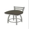 411 Jackie 18" Low Back Swivel Vanity Stool with Anodized Nickel Finish and Graph Chalice Seat view 1