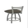 411 Jackie 18" Low Back Swivel Vanity Stool with Anodized Nickel Finish and Graph Chalice Seat view 2