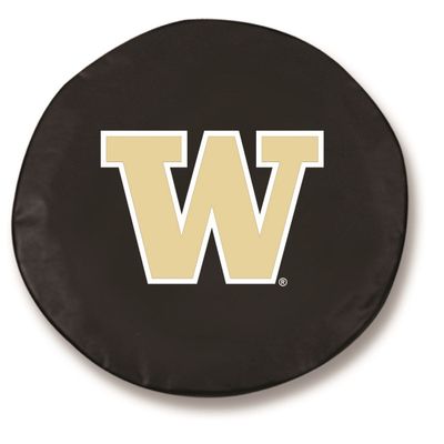 University of Washington Tire Cover - Size C - (31.25"x12") on Black Vinyl