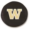 University of Washington Tire Cover - Size C - (31.25"x12") on Black Vinyl view 1