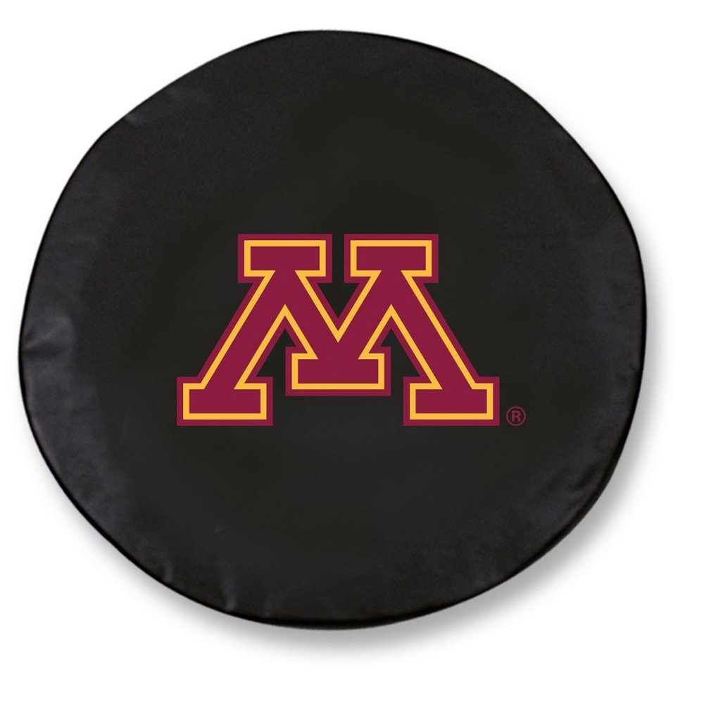 University of Minnesota Tire Cover - Size D10 - (30.75"x10") on Black Vinyl