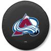 Colorado Avalanche Tire Cover - Size Z - (33"x12.5") on Black Vinyl view 1