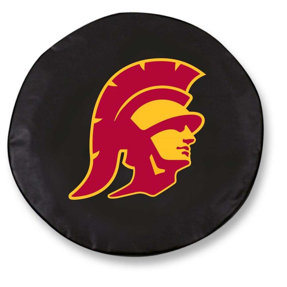 University of Southern California Tire Cover - Size Y - (32.25"x12") on Black Vinyl