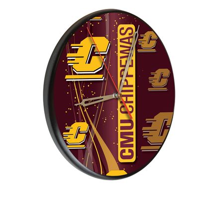 Holland Bar Stool Co. Central Michigan Digitally Printed Wood Clock by The