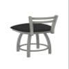411 Jackie 18" Low Back Swivel Vanity Stool with Anodized Nickel Finish and Graph Coal Seat view 2