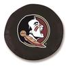 Florida State (Head) Tire Cover - Size D10 - (30.75"x10") on Black Vinyl view 1