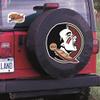 Florida State (Head) Tire Cover - Size D10 - (30.75"x10") on Black Vinyl view 2