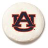 Auburn University Tire Cover - Size O - (21.5"x8") on White Vinyl view 1