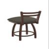 411 Jackie 18" Low Back Swivel Vanity Stool with Bronze Finish and Graph Chalice Seat view 2