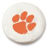 Clemson Tire Cover - Size C (31.25"x12") on White Vinyl view 1