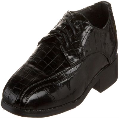 JOSMO 17935 Dress Shoe (Toddler/Little Kid/Big Kid),Black Croco,5.5 M US Big Kid