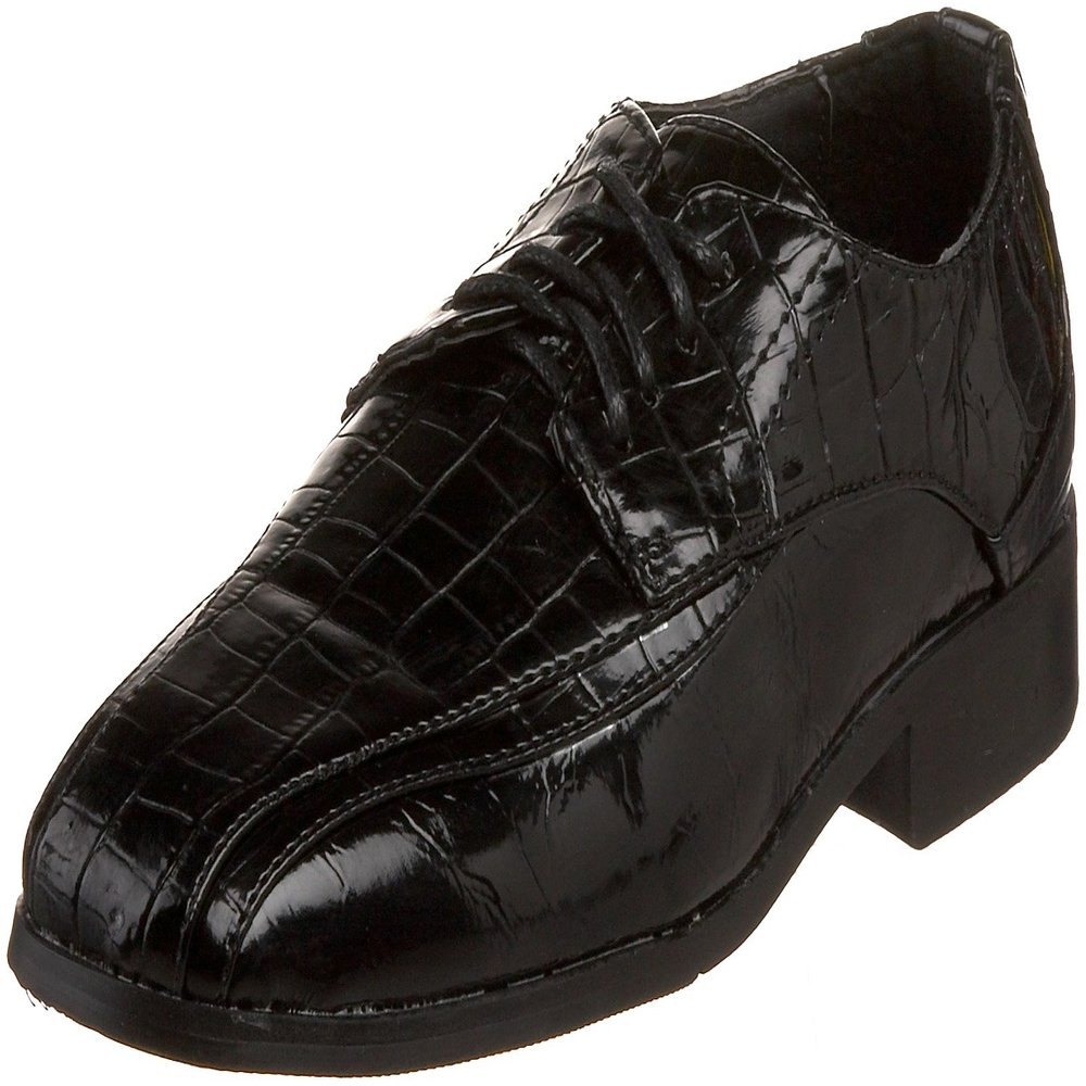 JOSMO 17935 Dress Shoe (Toddler/Little Kid/Big Kid),Black Croco,5.5 M US Big Kid