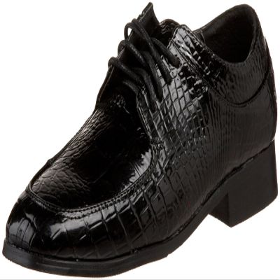 JOSMO 17943 Dress Shoe (Toddler/Little Kid/Big Kid),Black Croco,4.5 M US Big Kid