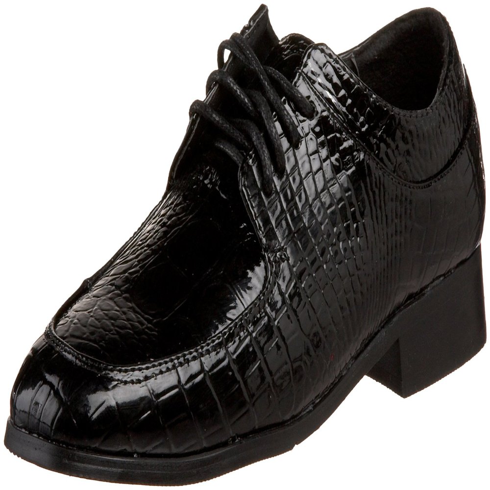 JOSMO 17943 Dress Shoe (Toddler/Little Kid/Big Kid),Black Croco,4.5 M US Big Kid