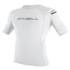 O'Neill Men's Basic Skins UPF 50+ Short Sleeve Rash Guard, White, XX-Large view 1
