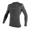 O'Neill Men's Basic Skins UPF 50+ Long Sleeve Rash Guard, Graphite, XX-Large view 1