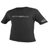 O'Neill UV Sun Protection Mens Basic Skins Short Sleeve Tee Sun Shirt Rash Guard, Black, Small view 1