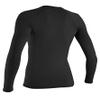 O'Neill UV 50+ Sun Protection Womens Basic Skins Long Sleeve Crew Sun Shirt Rash Guard, Black, X-Large view 2