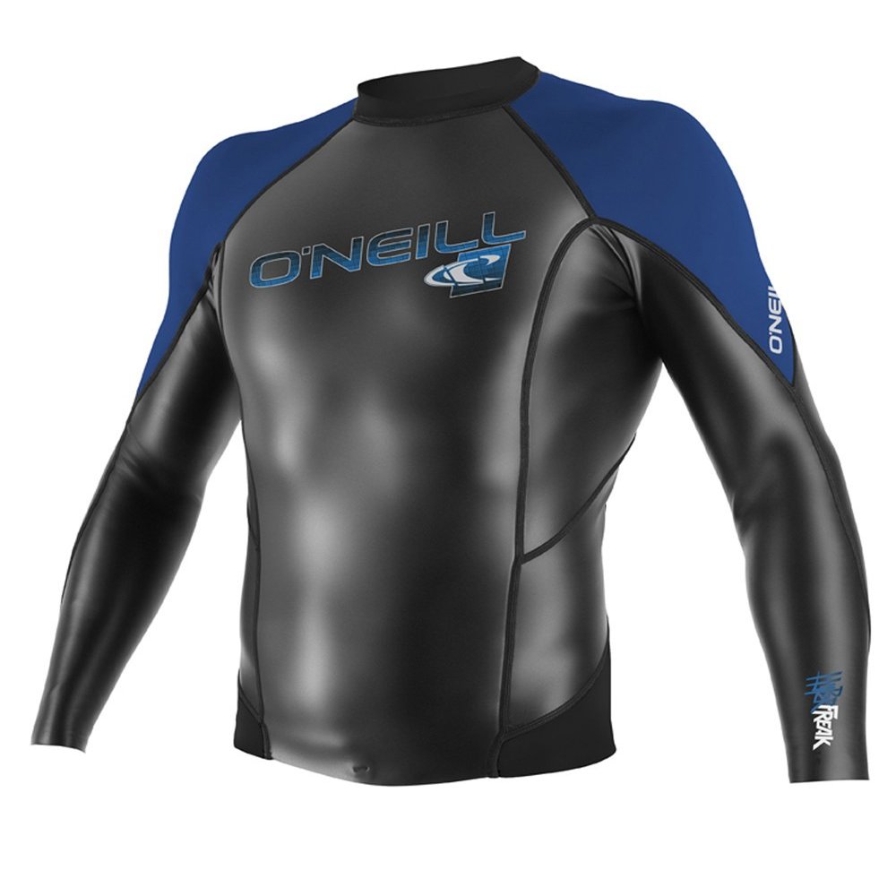 O'Neill Wetsuits Hyperfreak RG8 Glide 1.5mm Long Sleeve Crew, Black/FathBlu, XX-Large