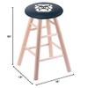 Holland Bar Stool Co. Maple Bar Stool in Natural Finish with Butler University Seat by The view 3
