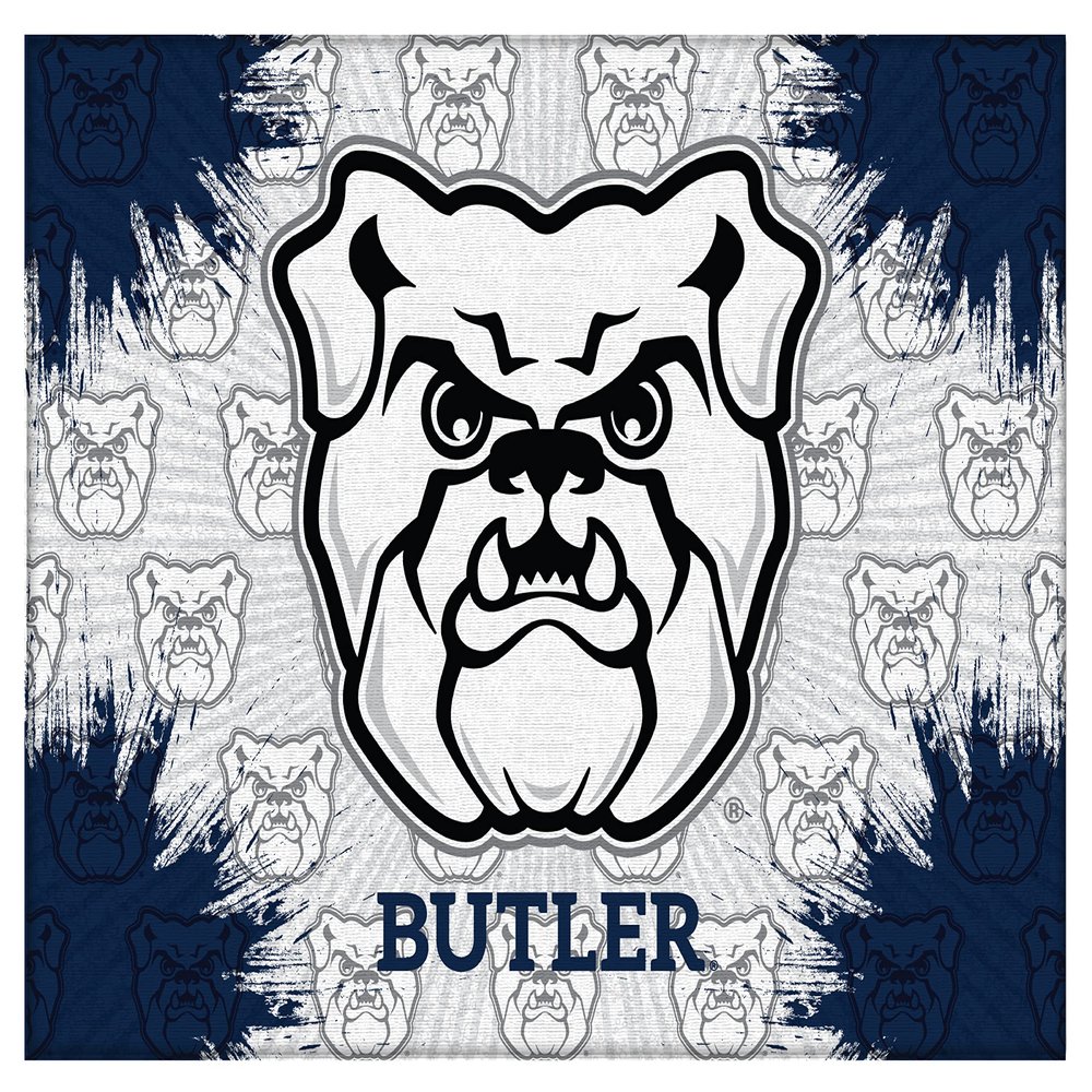 Butler University 24" x 32" Officially Licensed Logo Canvas by The Holland Bar Stool Co.