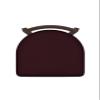 411 Jackie 25" Low Back Swivel Counter Stool with Bronze Finish and Canter Bordeaux Seat view 4