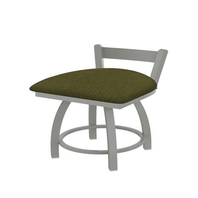 821 Catalina 18" Low Back Swivel Vanity Stool with Anodized Nickel Finish and Graph Parrot Seat