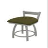 821 Catalina 18" Low Back Swivel Vanity Stool with Anodized Nickel Finish and Graph Parrot Seat view 1