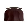411 Jackie 30" Low Back Swivel Bar Stool with Bronze Finish and Dark Cherry Maple Seat view 4