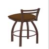 411 Jackie 25" Low Back Swivel Counter Stool with Bronze Finish and Canter Thatch Seat view 3