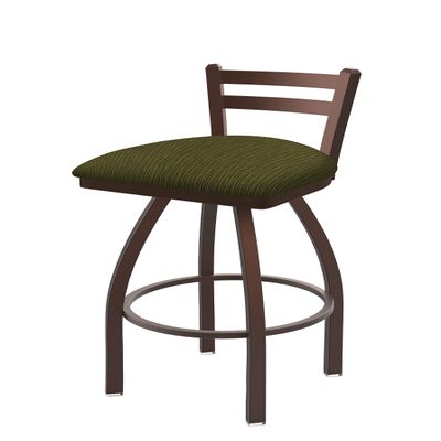 411 Jackie 25" Low Back Swivel Counter Stool with Bronze Finish and Graph Parrot Seat