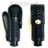 Aetco Leather Small Light Holder, Black, Plain, Hidden Snap Small Light Holder, Black, Plain, Hidden Snap view 1