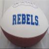Jevan Snead Signed Ole Miss Rebels Logo Football JSA - Autographed College Footballs view 2