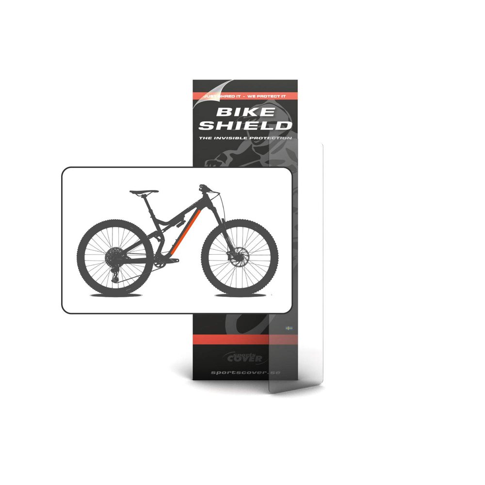 Bike Shield Downtube Shield, Small, Transparent Gloss