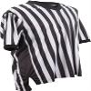 Adams USA Smitty Performance Mesh Side Panel V-Neck Referee Shirt (Black/White, Medium) view 1