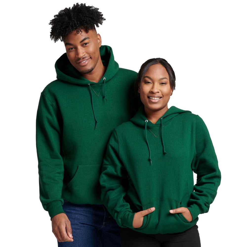 Russell Athletic Men's Dri Power Hooded Pullover Sweatshirt, Dark Green, Small