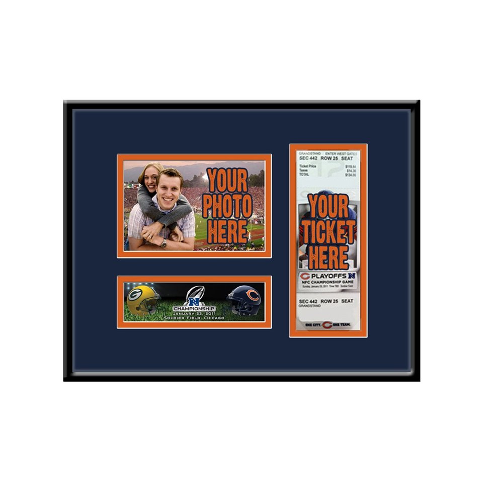 NFL Chicago Bears 2010 NFC Championship 4x6 Photo & Ticket Frame