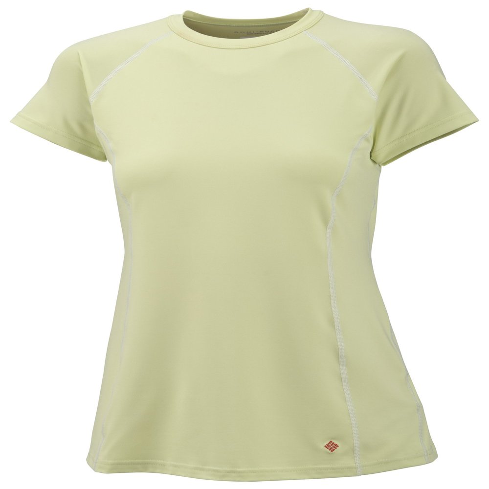 Columbia Women's Triton Time Short Sleeve Shelf Rashguard Knit Tops, Coolant, Small
