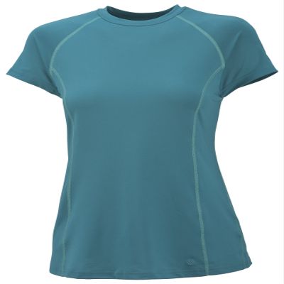 Columbia Women's Triton Time Short Sleeve Shelf Rashguard Knit Tops, Wink, X-Large