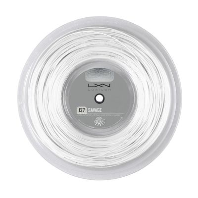 Luxilon Savage 127 Tennis String - 200m Reel, White