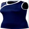 ASICS Kids' Jr. Court Diva, Navy/White, Large view 1