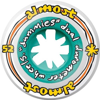 ALMOST Dummies Wheels (Teal/White, 52)