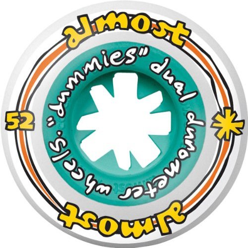 ALMOST Dummies Wheels (Teal/White, 52)