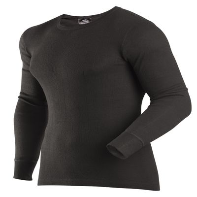 ColdPruf Men's Enthusiast Single Layer Long Sleeve Crew Neck Base Layer Top, Black, 2X