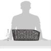OGK Giken RB-012 (Fixed Fashion Large Back Basket) Gun Metal Bicycle Basket view 2