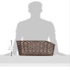 OGK Giken RB-012 (Fixed Fashion Large Back Basket) Pearl Brown Bicycle Basket view 3